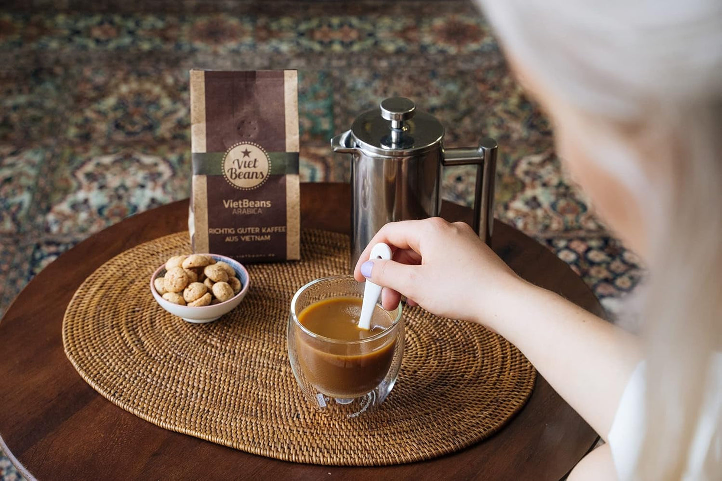 VietBeans 100% Robusta – Ganze Bohne – Kaffeespezialität aus Vietnam – Kräftig und würzig – 250 g