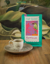 Cafe Quindio Specialty Coffee - 100% kávová zrna Arabica, Kolumbie - s přírodními tóny sladké vanilky (250 g) - ideální pro filtrovanou kávu, portafiltrační stroje nebo French press