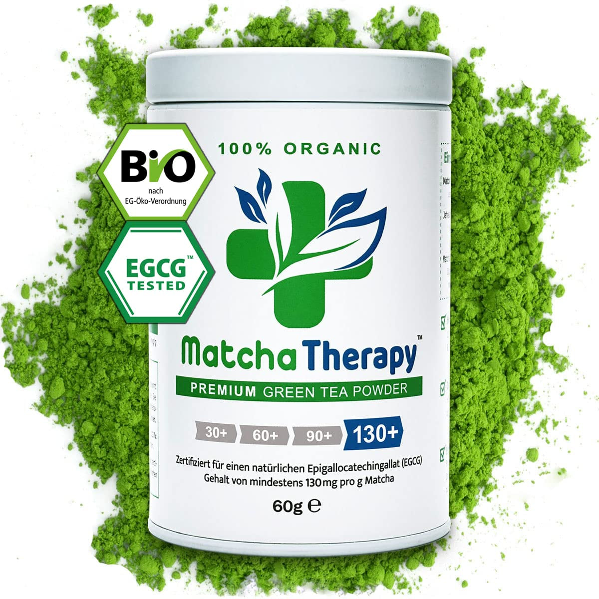 Matcha terapie 30+ | Organický prášek Matcha Tea | 60 g | S ověřeným obsahem minimálně 30 mg/g katechinu EGCG | Podporuje imunitní systém a energetickou hladinu | Slavnostní kvalita | Zelený čaj z Japonska
