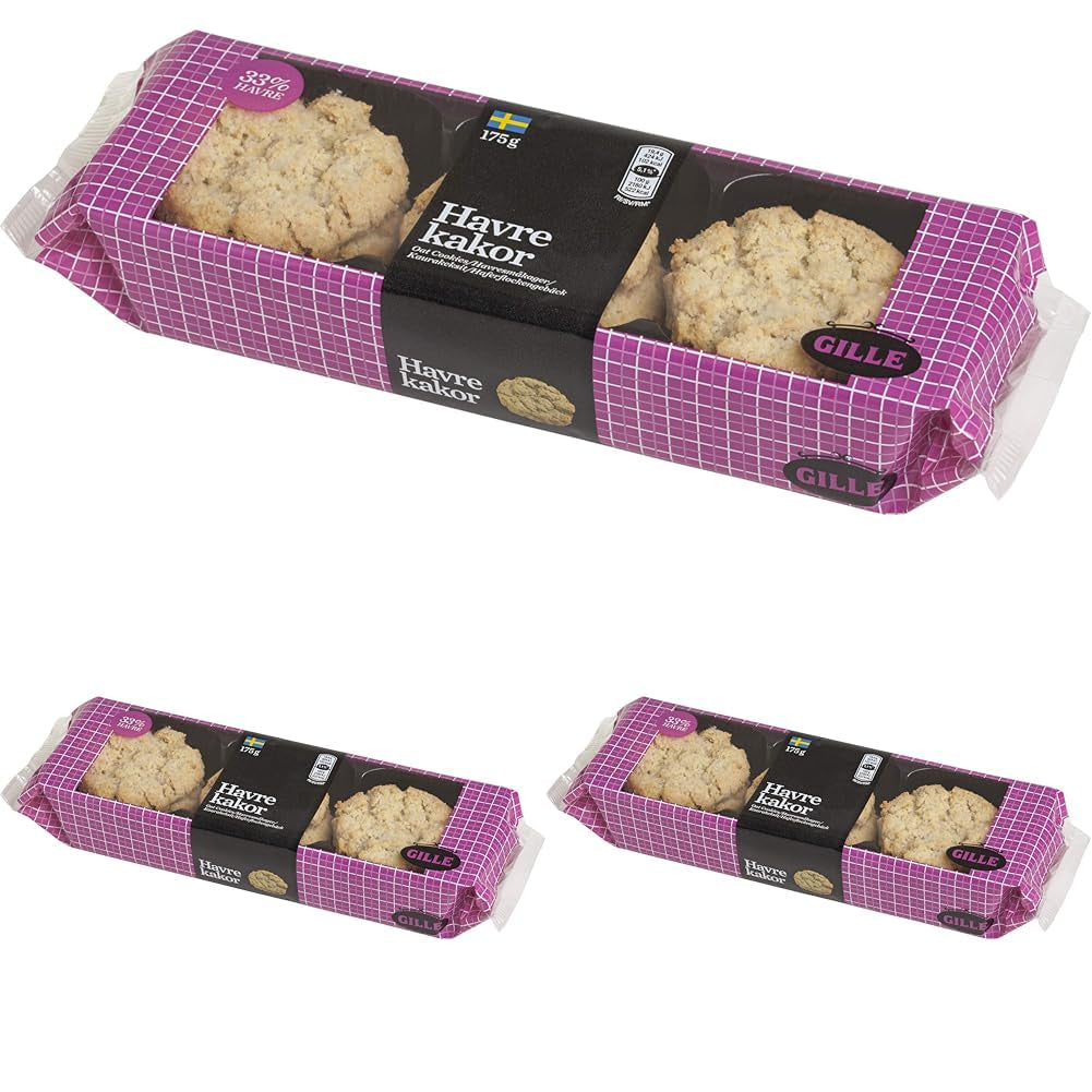 Švédské ovesné sušenky Gille, 175 g (1 balení)