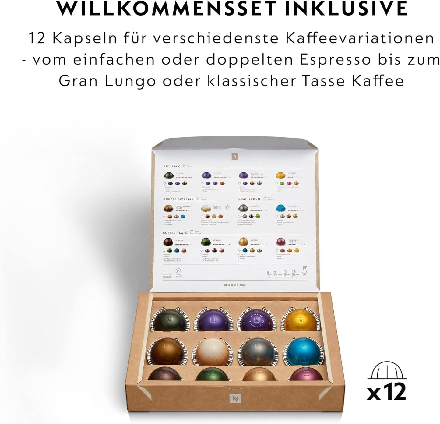 Espresso kávovar s kapslemi Nespresso Krups Vertuo Pop, objem: 560 ml, automatické rozpoznání kapslí, systém jedním dotykem, 4 velikosti šálků, zkrácená doba ohřevu, udržitelný, Aqua Mint, XN9204