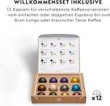 Espresso kávovar s kapslemi Nespresso Krups Vertuo Pop, objem: 560 ml, automatické rozpoznání kapslí, systém jedním dotykem, 4 velikosti šálků, zkrácená doba ohřevu, udržitelný, Aqua Mint, XN9204