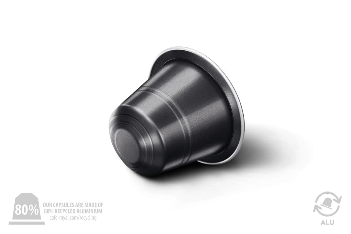 Café Royal Ristretto – kávové kapsle kompatibilní s Nespresso®, 100% Arabica, intenzivní, tmavé pražení, intenzita 11/12, Rainforest Alliance, 36 kapslí