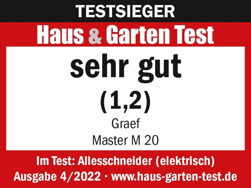 GRAEF Master M20EU Multi Slicer z nerezové oceli, stříbrné Shredders and Slicers Naty Shop