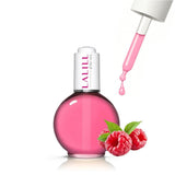 LALILL Olej na nehtovou kůžičku 75 ml - Himbeere Nagelpflegeöl - Nagelöl Pflege Für Nägel Nagelhaut - SPA Maniküre Naildesign Hände - Vegan - S pipetou