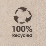 Ekologické ekologické ubrousky vyrobené z recyklovaného papíru I Vysoce kvalitní papírové ubrousky 10 X 10 cm I 100 kusů Koktejlové ubrousky Nebělené Biologicky rozložitelné Kompostovatelné