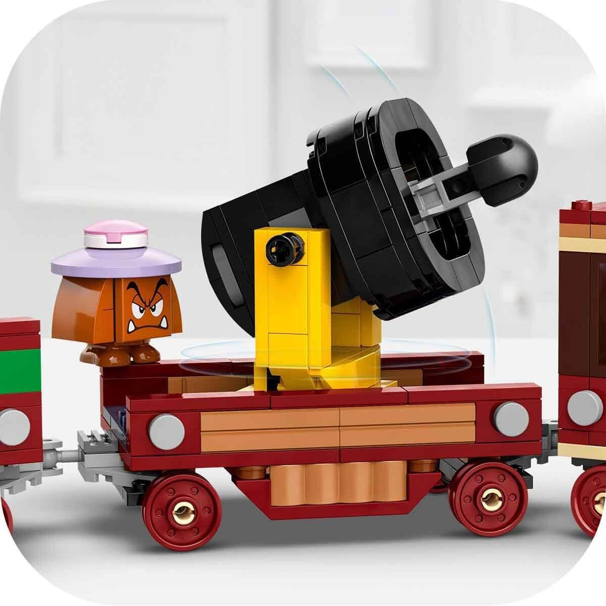 LEGO Super Mario Express Bowser Train Kids Adventure Playset with Hammer Brother 2 Gumbas a 2 Parapunctures Dárek pro Nintendo pro chlapce a dívky 71437 Stavebnice Besuche den LEGO-Store