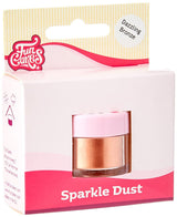 Funcakes Sparkle Dust Dazzling Bronze: Šumivé potravinářské barvivo v prášku na zdobení dortů, s certifikací Halal