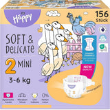 Plenky Bella Baby Happy Premium, velikost 6, Junior Extra, 15+ kg, 96 kusů, pečeť DERMATEST a OEKO-TEX, Jednorázové dětské plenky