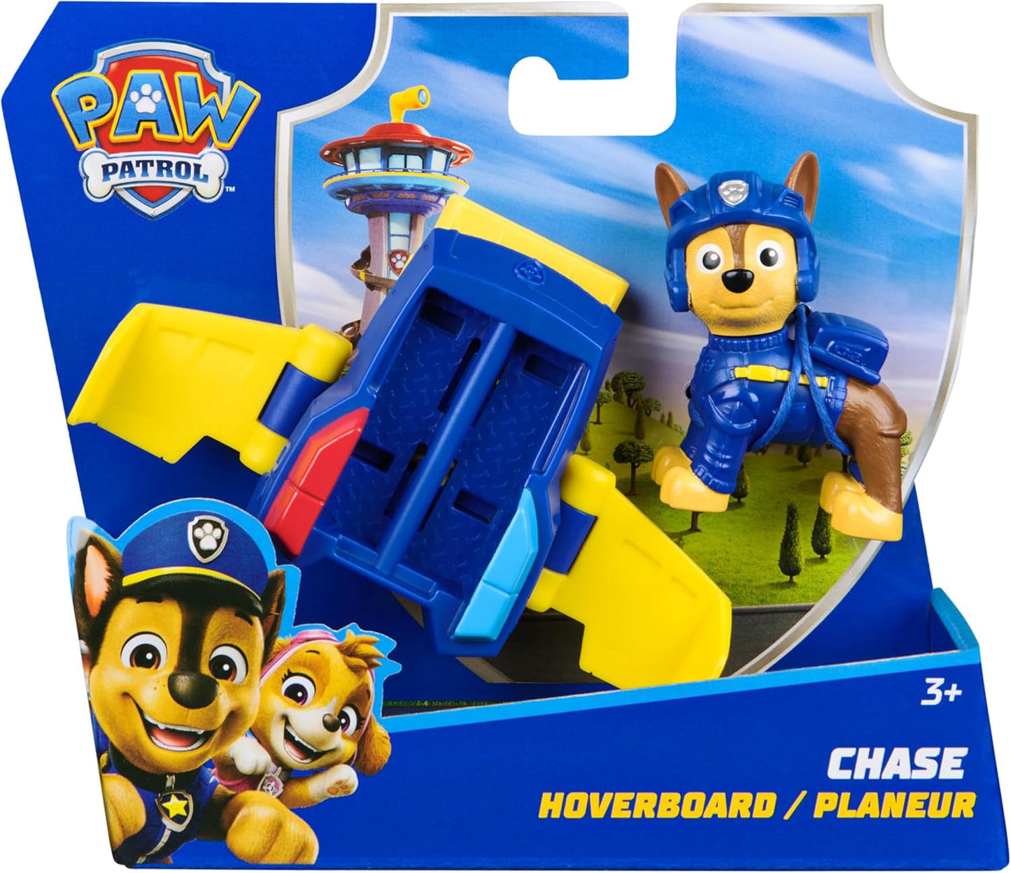 Hračka PAW PATROL Chase Action Pup Mini záchranné letadlo se skládacími křídly Hračka pro děti 3 roky staré akční figurky Naty Shop
