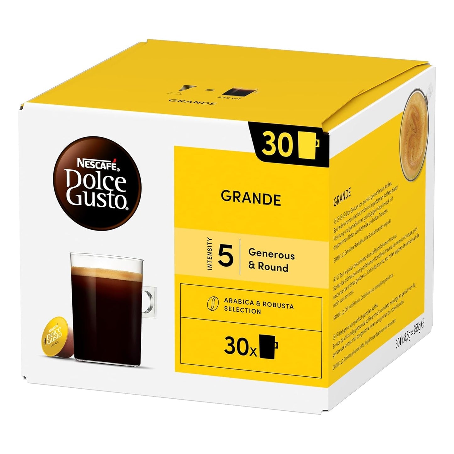NESCAFÉ DOLCE GUSTO Grande Kaffeekapseln 3er Vorratspack (3 x 30 kapslí)