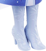 Panenka Mattel Disney Princezna Elsa, panenka Frozen v cestovním oblečení, rozčesatelné blond vlasy, kloubový kloub, odnímatelná sukně a boty, dárky Disney, hračka pro děti od 3 let, HLW48