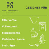 Martermühle Peru Bio Kaffeebohnen 1kg mittelkräftig I Arabica I Aroma: mléčná čokoláda, květinové tóny, ořechy I Ganze Bio Kaffee-Bohnen schonend geröstet, säurearm