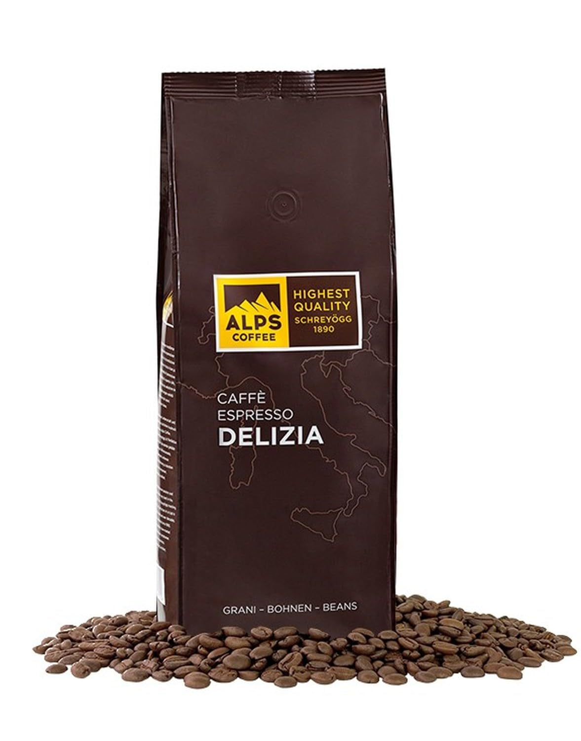 Káva Espresso Alps Delizia 1 kg - Zrnková