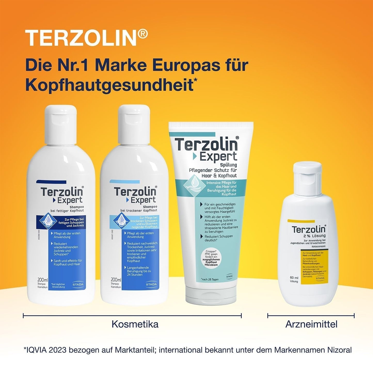 Terzolin Expert Šampon pro mastnou pokožku hlavy a vlasy, proti lupům, 200 ml Sprcha a koupel Terzolin
