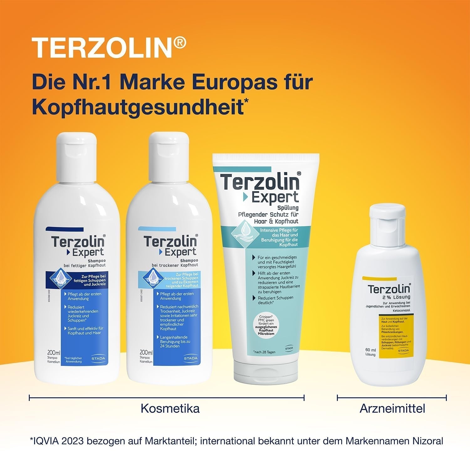 Terzolin Expert Šampon pro mastnou pokožku hlavy a vlasy, proti lupům, 200 ml Sprcha a koupel Terzolin