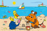 Schmidt Spiele 56212 Myška, dobří přátelé, 3X24 dílků puzzle pro děti, modrá Puzzle Naty Shop