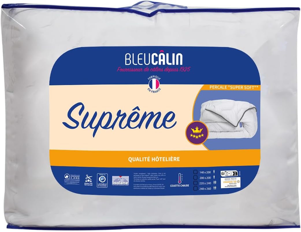 Špičková deka Bleu Câlin, velmi teplá, extra měkké psaníčko, super měkké, hotelové pohodlí, 140 X 200 cm Peřiny a přikrývky Naty Shop