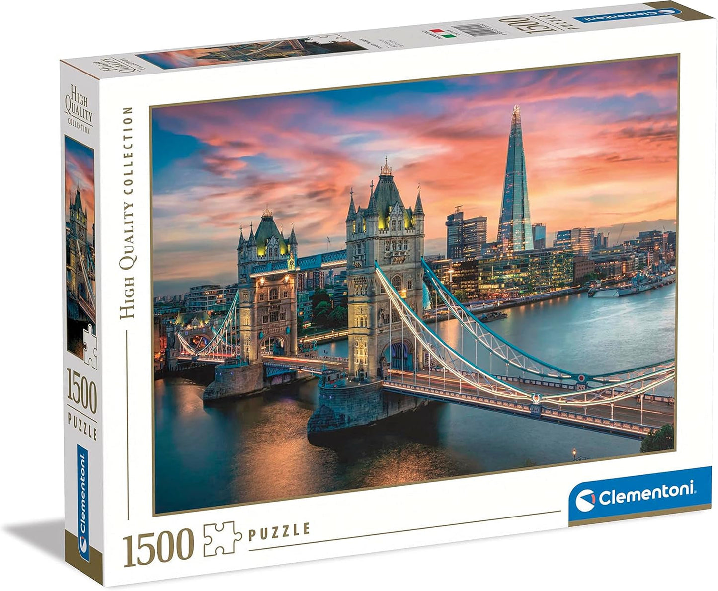 Clementoni - 31694 Collection - London Twilight, Puzzle 1500 dílků pro dospělé a děti 10 let, Dovednostní hra pro celou rodinu Puzzle Naty Shop Výchozí název