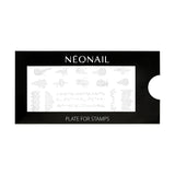 NÉONAIL Nagel Stempel Mit Schaber - Nägel Selber Machen - Razítko na nehty - Nageldesign Für Nagel Schablone - Francouzské nehty Stempel - Silikon Nagelstempel