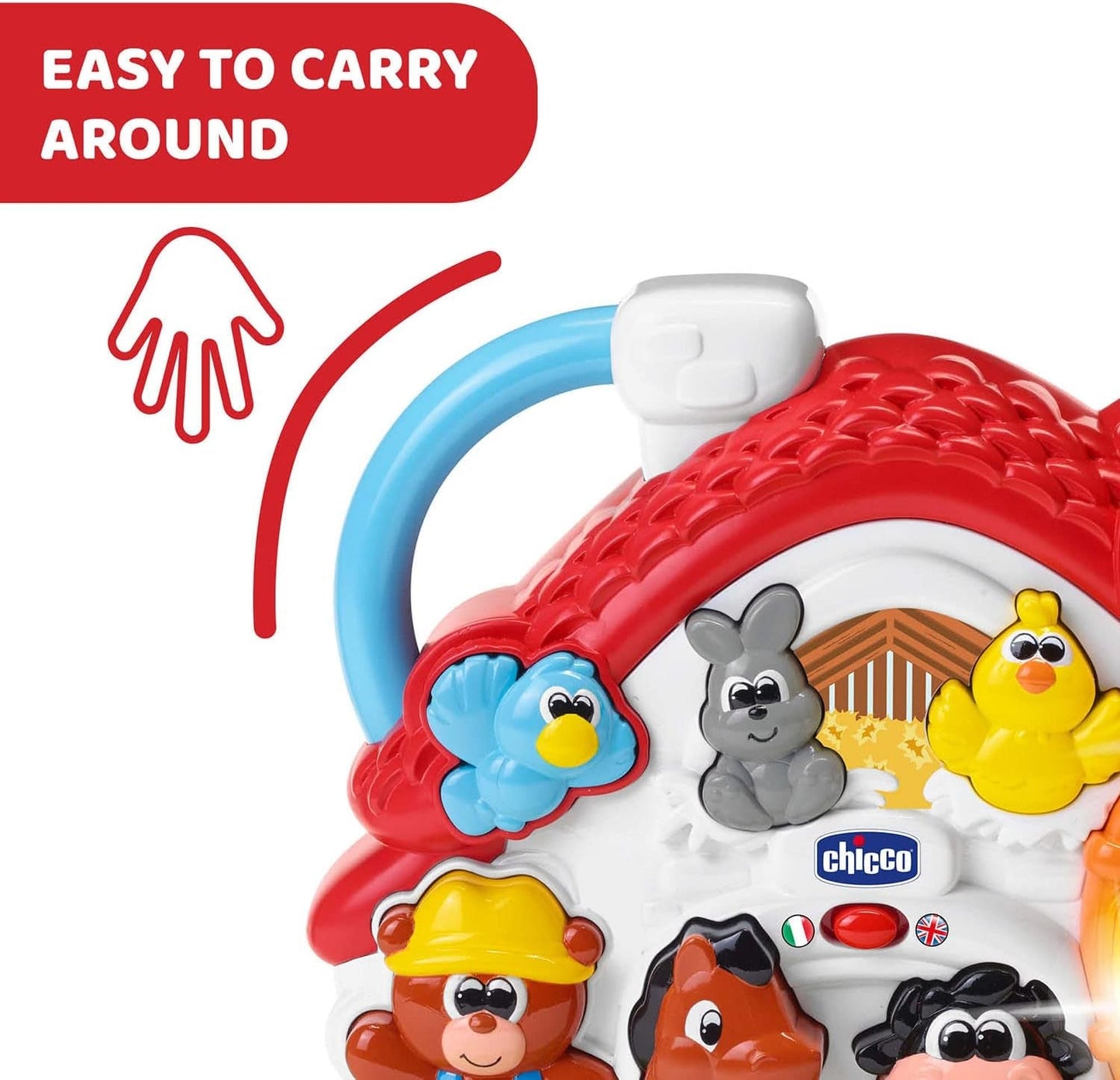 Chicco Ma New Farm, dvojjazyčné, stohovatelné dětské hračky Naty Shop