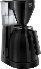 Melitta Easy – Espresso kávovar s filtrem a skleněnou karafou, až na 10 šálků kávy, černá