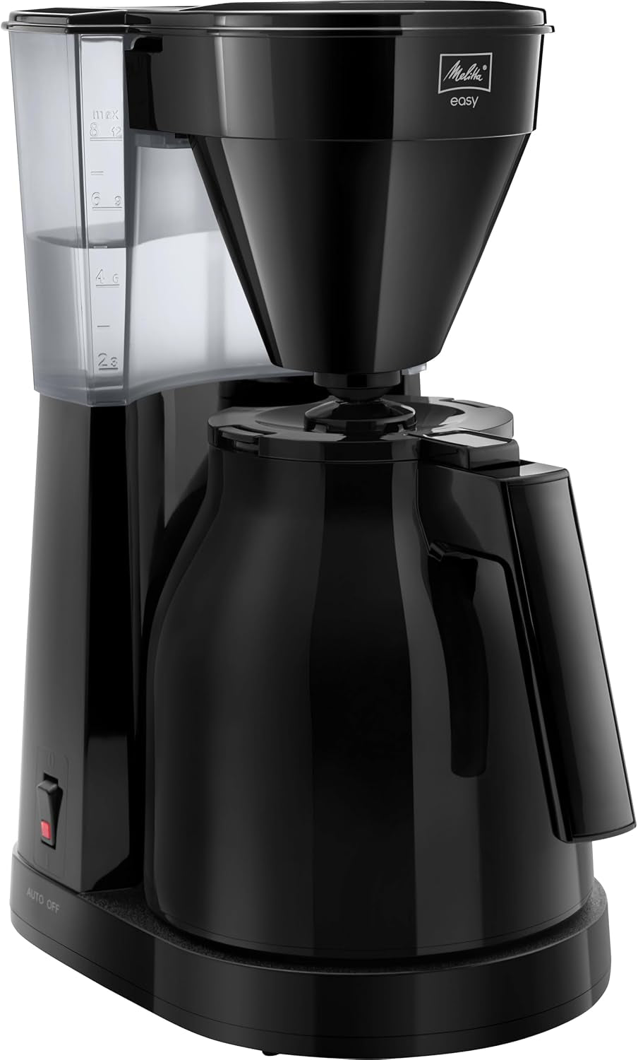 Melitta Easy – Espresso kávovar s filtrem a skleněnou karafou, až na 10 šálků kávy, černá