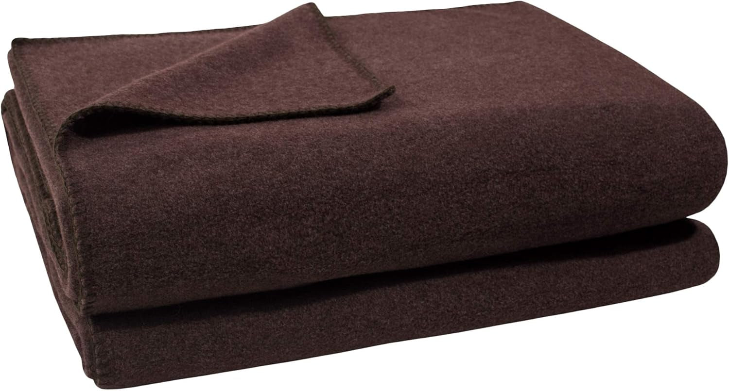 Deka Zoeppritz v barvě: červená, Vyrobeno z 65% Polyesteru, 35% Viskóza, Rozměr: 160X200 Cm, 103291-235-160X200 Postele a peřiny Zoeppritz od roku 1828 880 tmavě hnědá 110X150 Cm