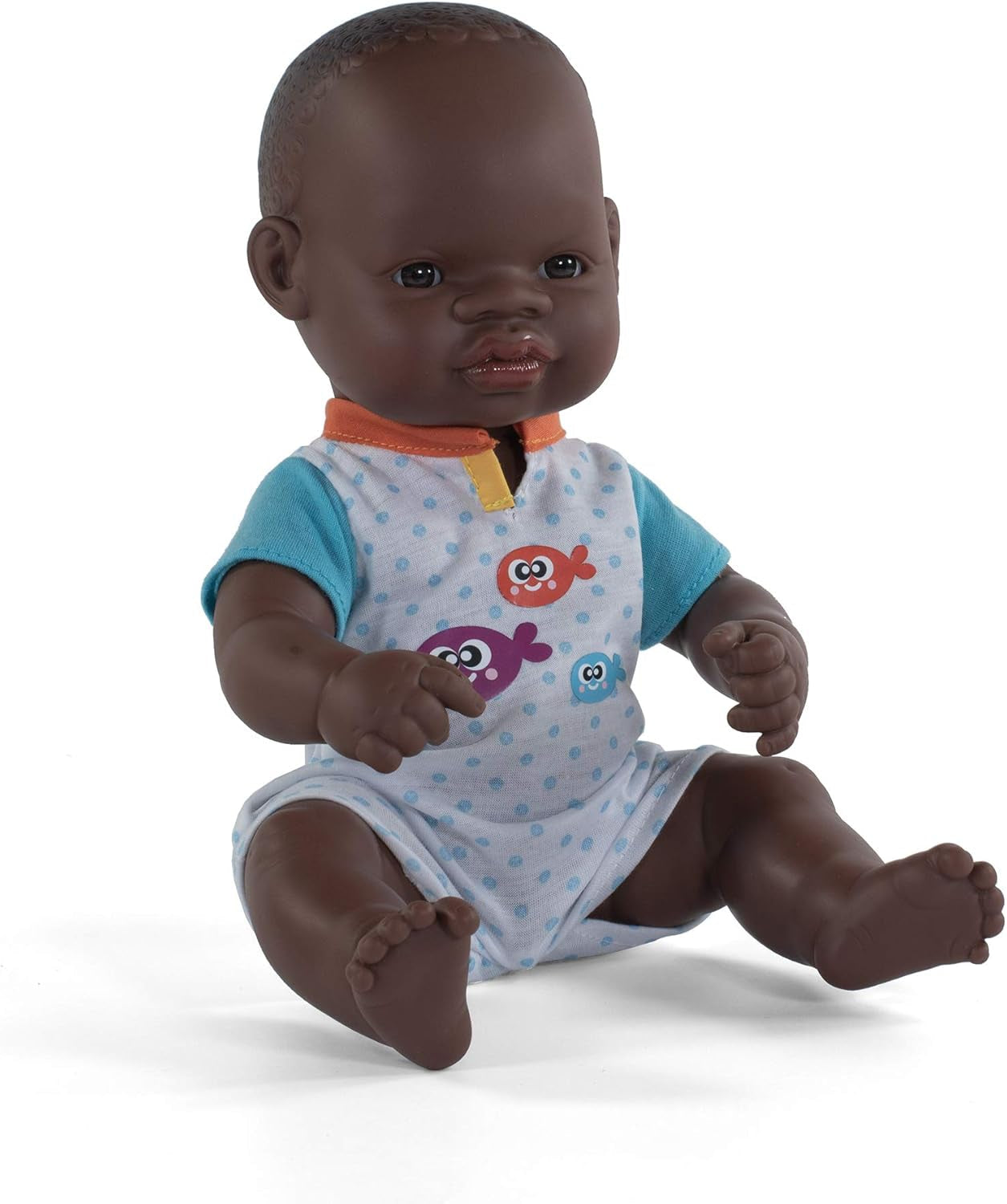 Panenka Miniland Baby, africký chlapec, 32 cm, anatomicky správná