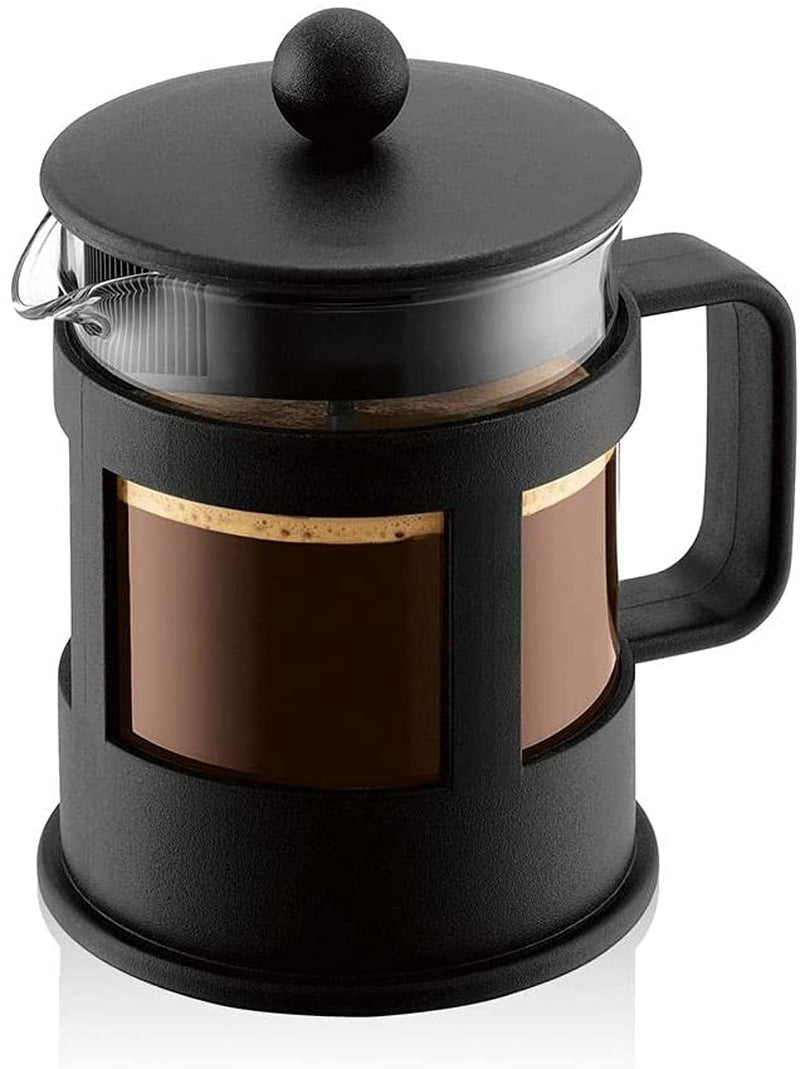 Kávovar Bodum Kenya - 350 ml / 3 šálky - Ruční French Press Borosilikátové sklo a nerezová ocel - Lze mýt v myčce - Vyrobeno v Portugalsku
