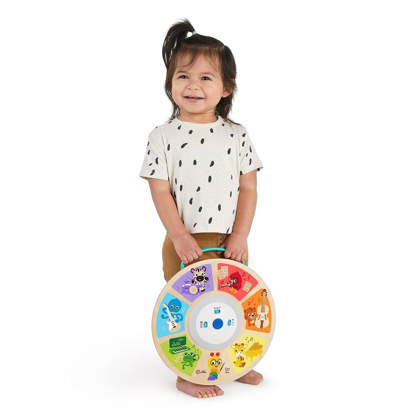 Baby Einstein, Hape, Cal's Smart Sounds Symphony Magic Touch Dřevěná elektronická hračka pro aktivity ve 3 jazycích (angličtina, francouzština a španělština), 3 režimy, od 6 měsíců Dětské hračky Naty Shop