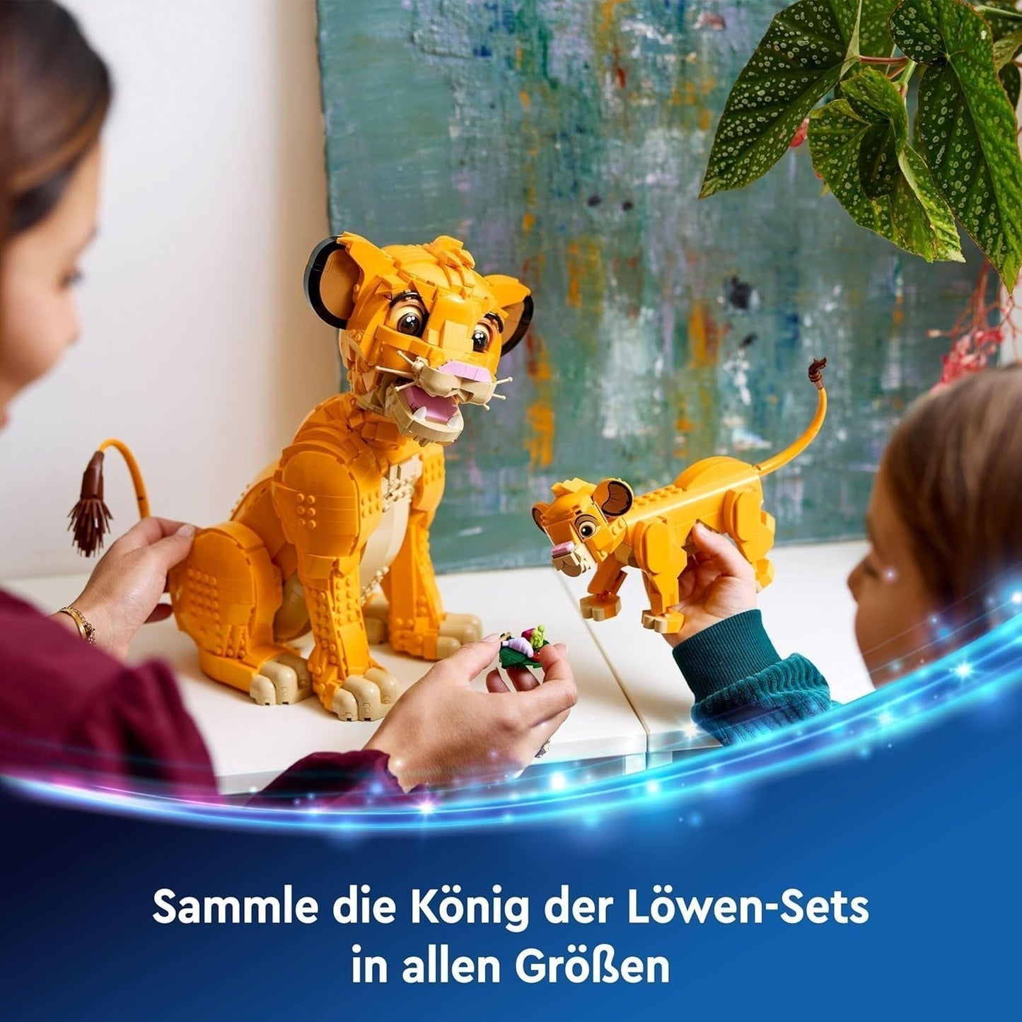 LEGO Ç€ Disney Simba, mládě lvího krále, stavebnice pro děti, fantasy Hrací sada s postavičkou lva, skvělý tip na dárek pro dívky a chlapce od 6 let, dětská hračka 43243 Stavebnice Beuche den LEGO-Store