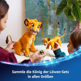 LEGO Ç€ Disney Simba, mládě lvího krále, stavebnice pro děti, fantasy Hrací sada s postavičkou lva, skvělý tip na dárek pro dívky a chlapce od 6 let, dětská hračka 43243 Stavebnice Beuche den LEGO-Store