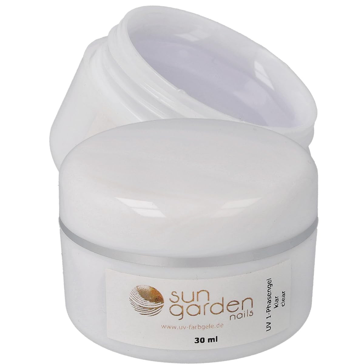 Sun Garden Nails jednofázový transparentní gel 30ml + krabička 100 tipů + lepidlo na tipy 7ml