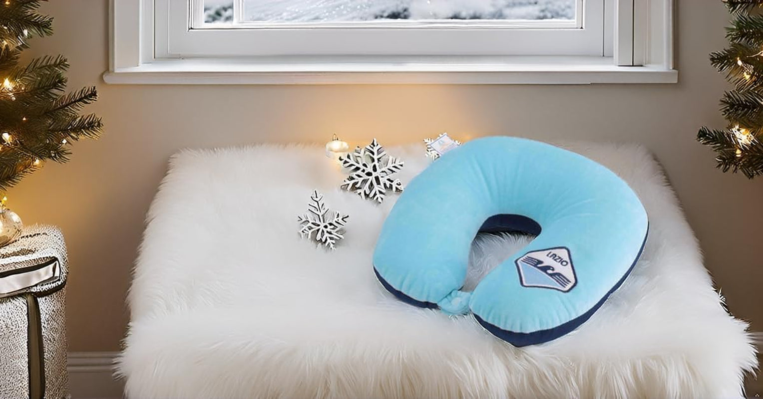 Pouze 4Fan S.R.L. Polštář na krk SS Lazio, oficiální produkt Cestovní polštářky Naty Shop