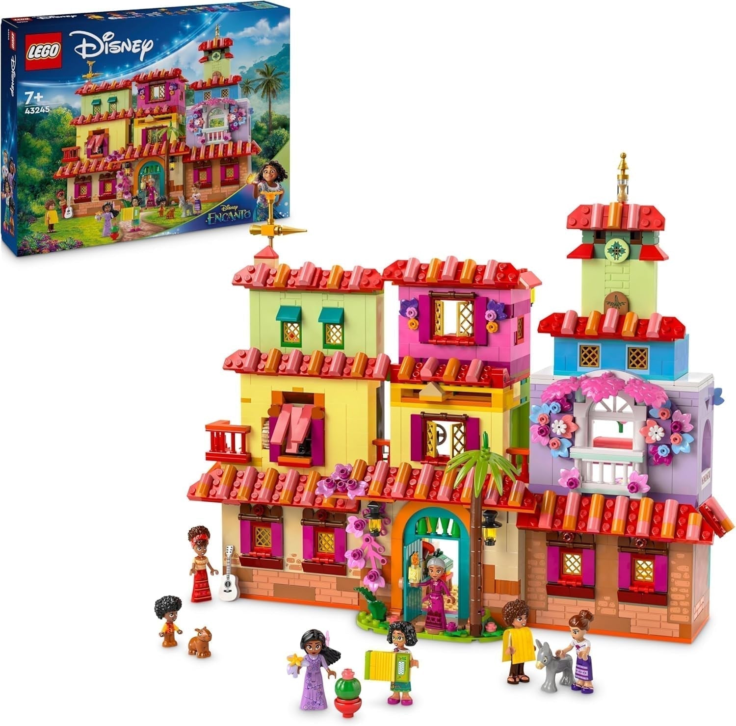 LEGO Ç€ Disney Encanto Magical House of Madrigals Dětský domeček pro panenky s Mirabel Hrací figurka Stavebnice pro dívky a chlapce 7 let 43245 Stavebnice Besuche den LEGO-Store Výchozí název