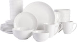 Porcelánová sada nádobí Zen Buffet, servis pro 6 (30 kusů), bílá (šálky)