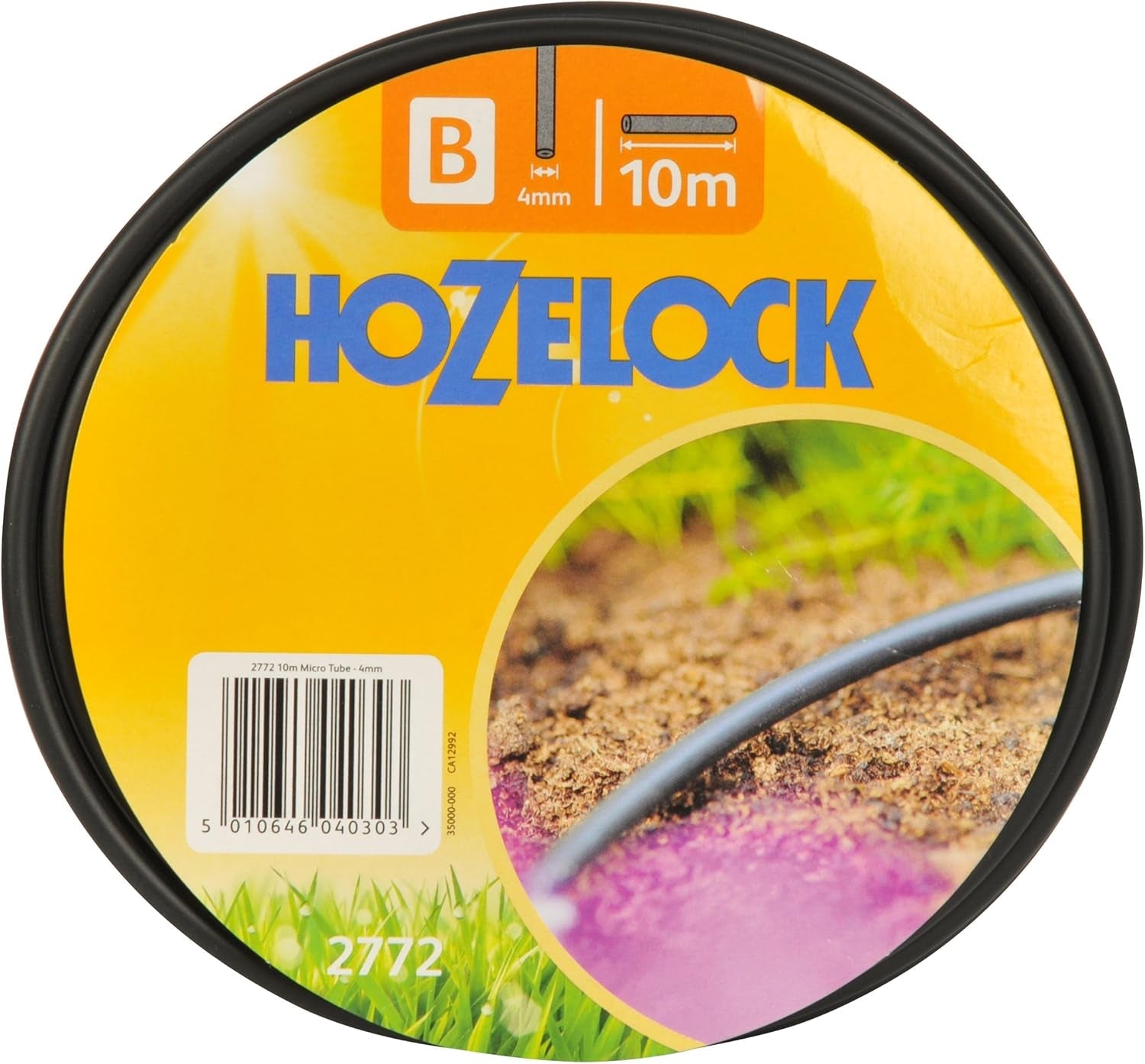 Mikrotrubka Hozelock 2772P0000 4 mm - 10 m, černá, 18,2x18,2x4,3 cm,