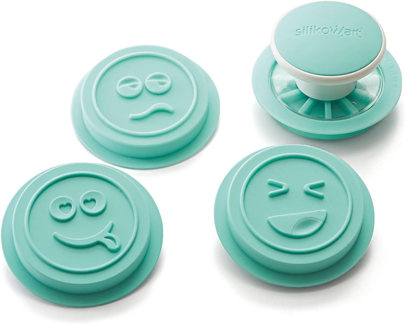 Silikomart 25.440.39.0069, sada řezaček Emoji, Ø73 MM Naty Shop