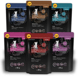 Catz Finefood Purrrr Collection I – Monoproteinové mokré krmivo pro kočky – bez obilovin, bez cukru, hypoalergenní – s vysokým obsahem masa – vícenásobné mokré krmivo pro kočky – v sáčcích, 85 g (12 balení)