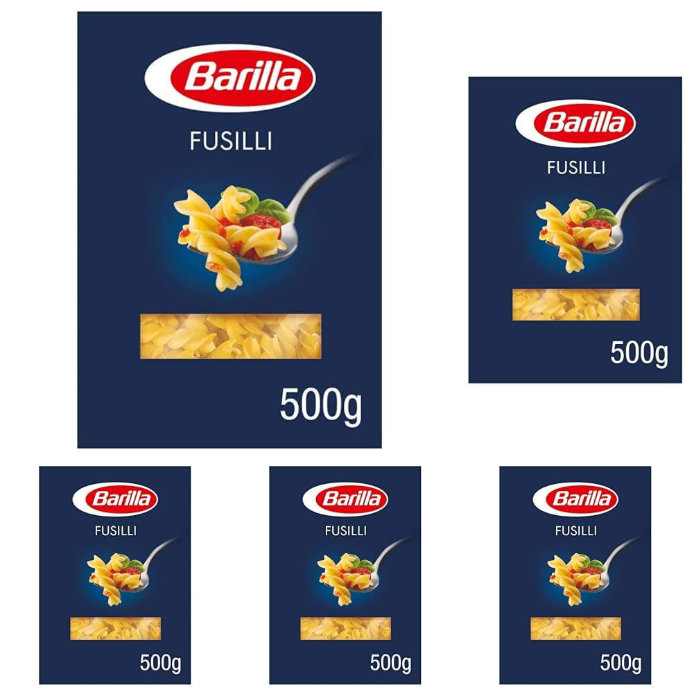 Těstoviny Barilla Classic Fusilli č. 98 z vysoce kvalitní tvrdé pšenice, vždy al dente, Chilli, Spaghetti, Fusilli, Penne, Ital, 500g