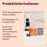 Od Amazon Heimkompostierbare Kaffeekapseln, kompatibel s Nespresso, 100 % kolumbianischer Arabica, 20 Stück – Rainforest Alliance-zertifiziert