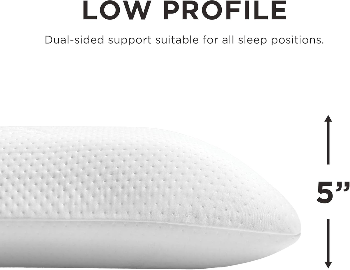 TEMPUR-PEDIC Symphony Polštář Vyrobeno z paměťové pěny, Luxusní, Měkké, Standardní, Bílé Standardní polštáře Naty Shop
