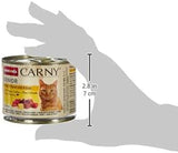Animonda Carny Senior Mokré krmivo pro kočky s hovězím + kuřecím masem + sýrem (6 x 200 g), vlhké krmivo bez obilovin a cukru pro kočky od 7 let, s čerstvými a masitými přísadami