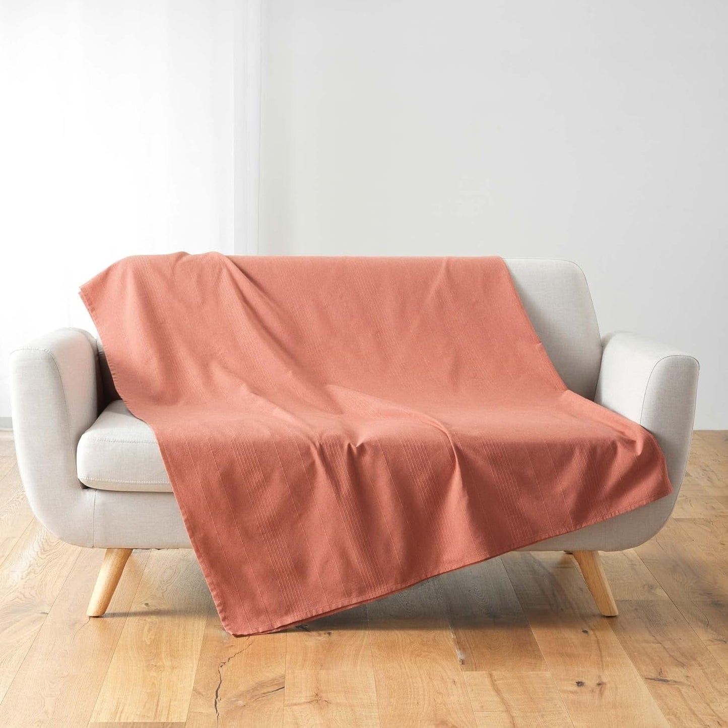 Douceur D'Intérieur, Deka (220 X 240 Cm) Lucile Curry, Polycotton, Jednobarevné Postele a deky Douceur d'Intérieur Marsala 180 X 220 Cm