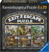 Puzzle Ravensburger EXIT - The Ghostly Manor House - 6X 99dílné puzzle pro dospělé a děti od 10 let, které milují puzzle, Puzzle Naty Shop Gothic