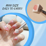 Eiito 100 Stück Weiche Nagelschwämme Für Ombre, Mit 2 Greifstift, Aura-Maniküre-Nailkunst-Werkzeuge (stříbro + zlato)