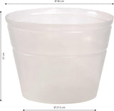 Podpěra pod hrnce Dehner, flexibilní, Ø 40 cm, výška 31 cm, plast, průhledná