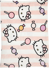 Přehoz Hello Kitty, růžový, měkká deka 130X170Cm, přehoz z mikrovlákna nebo přehoz na rozkládací pohovku. Kvalita s certifikátem Oekotex, Postele a deky Sanrio Besuche den Kanguru-Store