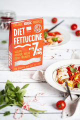 Fettuccine Konjac Noodles Bio Shirataki Diet-Food - 300 g, nízkosacharidové, bez cukru, keto, veganské, nízkokalorické, bez lepku a bez vajec, vyrobené z konjacové mouky